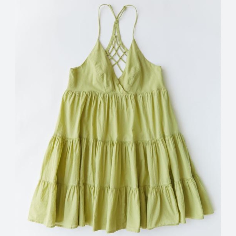 WORN ONCE Urban Outfitters Fieldstone Mini Dress Light Matcha size XS